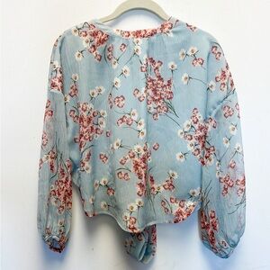 FiveSeventyFive Barney's New York floral open back top